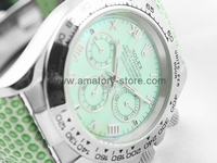 Rolex Daytona Silver Case Green Dial Unisex