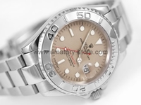 Rolex Yacht-Master Silver Case Sand Dial  For Men