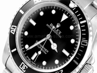 Rolex Submariner Silver Case Black Dial For Men