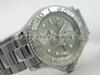 Rolex Yacht-Master Silver Case Grey Dial For Men