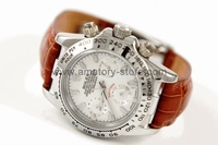 Rolex Daytona Silver Case White Dial For Women