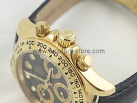 Rolex Daytona Gold Case Black Dial For Women