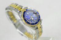 Rolex Submariner Two Tone Case Blue Dial Blue Bezel For Women