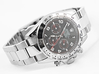 Rolex Daytona Silver Case Black Dial  For Men