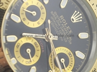 Rolex Daytona Two Tone Case Black Dial For Women