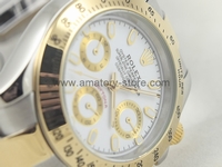 Rolex Daytona Two Tone Case White Dial For Women