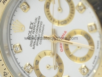 Rolex Daytona Two Tone Case White Dial For Women