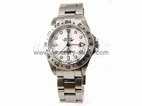 Rolex Explorer II Silver Case White  Dial For Men