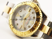 Rolex Yacht-Master Two Tone Case Pearl Dial For Women