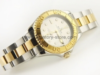 Rolex Yacht-Master Two Tone Case Champagne Dial For Women