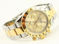 Rolex Daytona Two Tone Case Gold Dial For Men