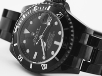 Rolex Submariner Black Case Black Dial For Women