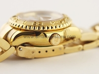 Rolex Yacht-Master Gold Case Pearl Dial For Women