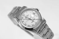 Rolex Date-Just Silver Case White Dial For Men