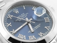 Rolex Date-Just Silver Case Blue Dial For Men