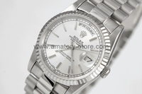 Rolex Day-Date Silver Case Silver Dial For Men