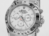 Rolex Daytona Silver Case White Dial For Men