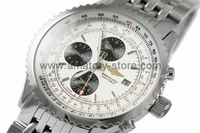 Breitling Navitimer Silver Case White Dial For Men