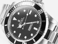 Rolex Submariner Silver Case Black Dial Black Bezel For Men