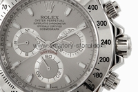 Rolex Daytona Silver Case Grey Dial For Men