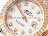 Rolex Date-Just Two Tone Case Pearl Dial For Women