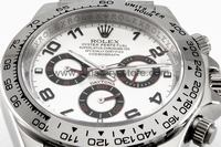 Rolex Daytona Silver Case White Dial For Men