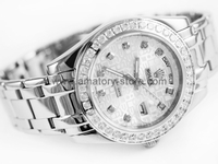 Rolex Date-Just Silver Case Silver-Computer Dial For Men