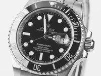 Rolex Submariner Ceramic Bezel Silver Case Black Dial For Men