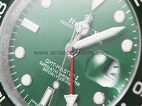 Rolex GMT Master II Silver Case Green Dial Green Bezel For Men