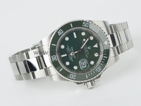 Rolex Submariner Ceramic Bezel Silver Case Green Dial For Men