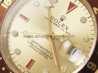 Rolex GMT Master II Gold Case Gold Dial Brown Bezel For Men