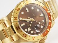 Rolex GMT Master II Gold Case Brown Dial Gold-Brown Bezel For Men