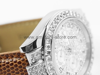 Rolex Daytona Silver Case Diamond Dial Unisex