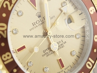 Rolex GMT-Master II Two Tone Case Gold Dial Brown Bezel For Men