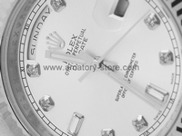 Rolex Day-Date Silver Case Silver Dial For Men