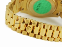 Rolex Day-Date Gold Case Green-Diamonds Dial For Men