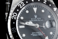 Rolex GMT-Master II Silver Case Black Dial For Men