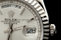 Rolex Day-Date Silver Case Silver Dial For Men