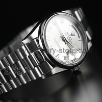 Rolex Day-Date Silver Case Silver Dial For Men