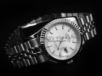 Rolex Date-Just Silver Case Silver Dial For Men