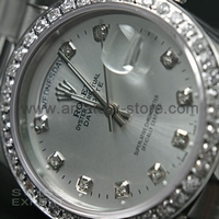 Rolex Day-Date Silver Case Silver Dial For Men