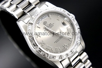 Rolex Day-Date Silver Case Silver Dial For Men