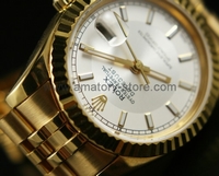 Rolex Date-Just Gold Case White Dial For Men