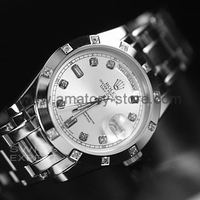 Rolex Day-Date Silver Case Silver Dial For Men