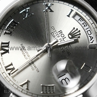 Rolex Day-Date Silver Case Silver Dial For Men