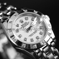 Rolex Date-Just Silver Case White Dial For Women