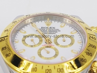 Rolex Daytona Silver Case White Dial For Men