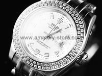 Rolex Date-Just Silver Case Silver Dial For Women