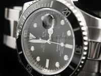 Rolex Submariner Silver Case Black Dial For Men