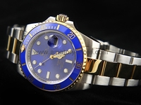 Rolex Submariner Silver Case Blue Dial For Men